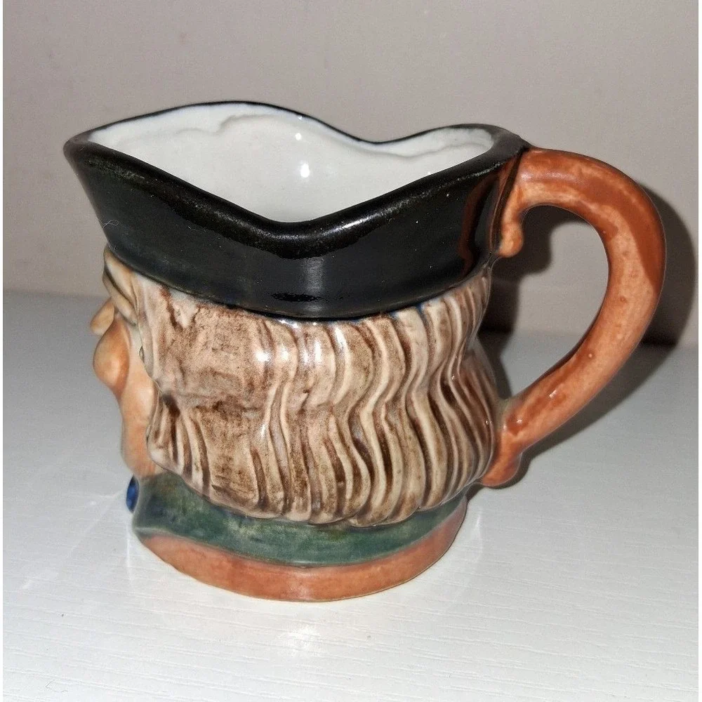 Vintage Occupied Japan Toby Character Jug Mini Pitcher 3.25